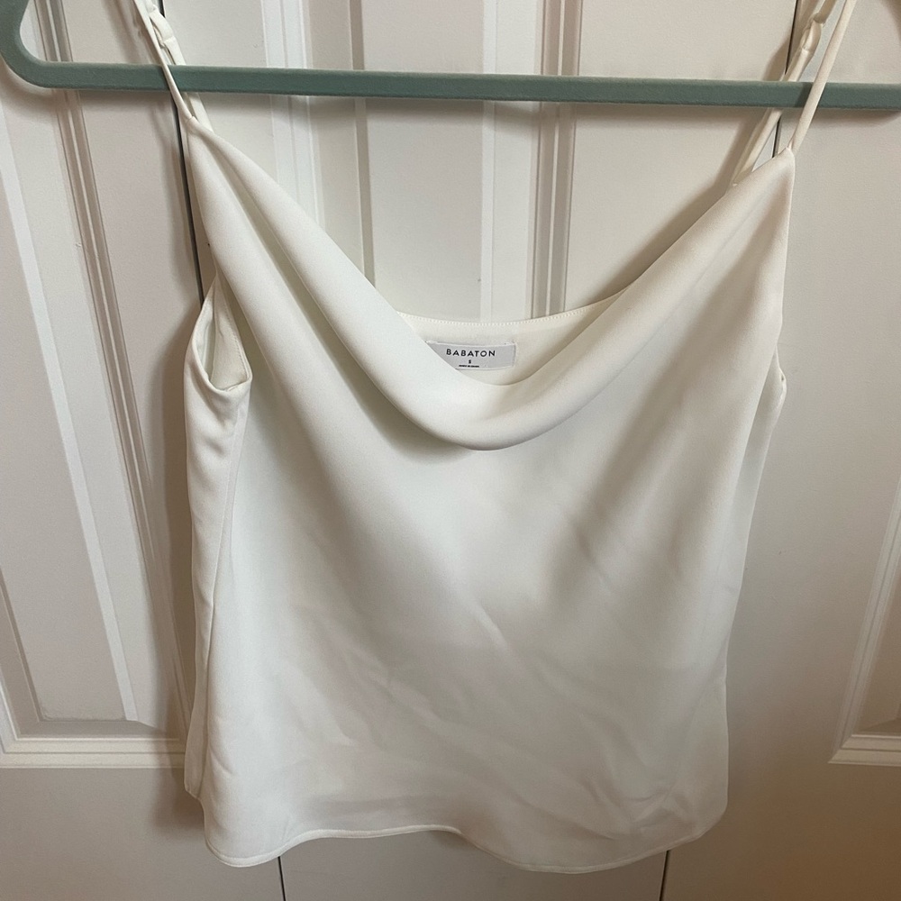 Babaton white blouse